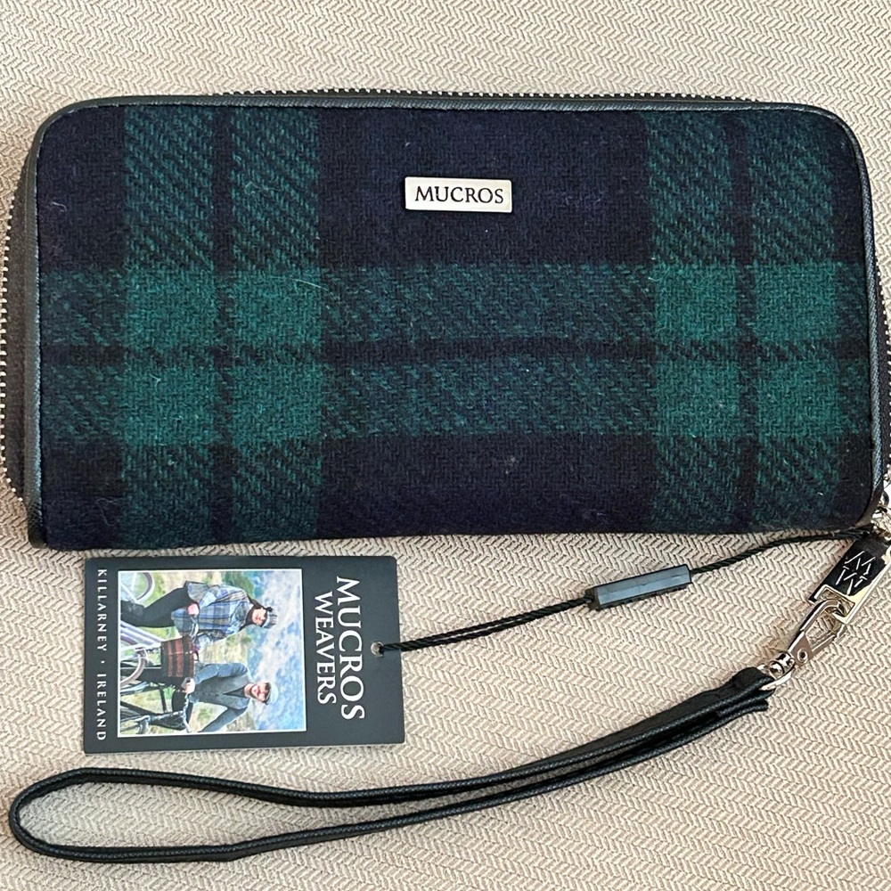 Irish Plaid Wristlet Wallet